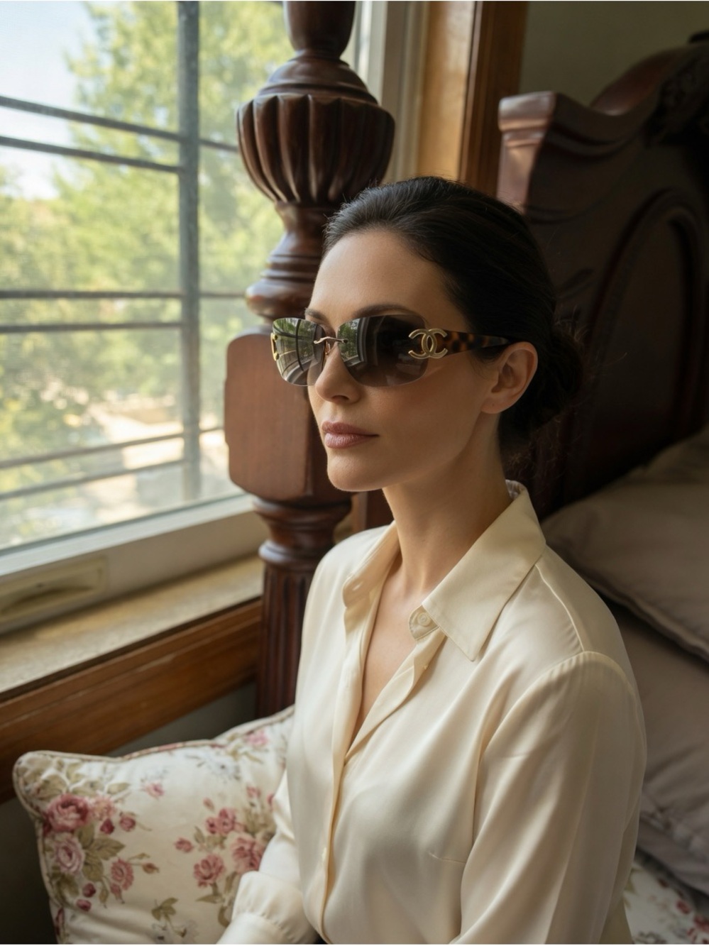 Chanel Tortoiseshell Frame Sunglasses - Brown Gradient Lenses 4119 Vintage